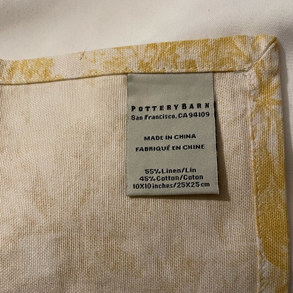 Pottery Barn Matine Toile Cocktail Napkins - Picture 4 of 5